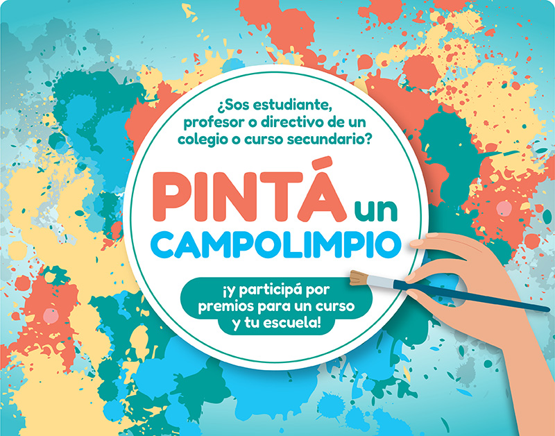 Concurso de Arte y Ambiente «Pintá un CampoLimpio»: Inscripciones abiertas para alumnos de secundaria